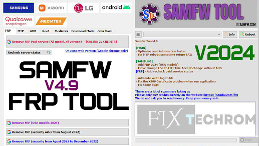 SamFw FRP Bypass Tool v4.9 | Samsung FRP Remove One Click | Added New Security Patch 2024