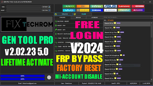 GEN Tool Pro v2.02.23 5.0 | Lifetime Activate With Loader | Frp Bypass/IMEI Repair/Bootloader Unlock