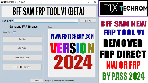 BFF SAM NEW FRP TOOL V1 | Remove FRP Direct | New QR FRP Bypass 2024