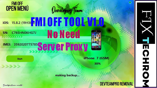 New FMI OFF Tool v1.0 | No Need Server Proxy | Supported iPad/iMacs/iPhones/Macbook