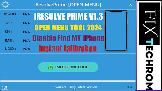 iResolve Prime v1.3 OPEN MENU TOOL 2025