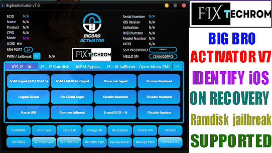 Big Bro Activator V7.0 Ramdisk And jailbreak For iOS 15