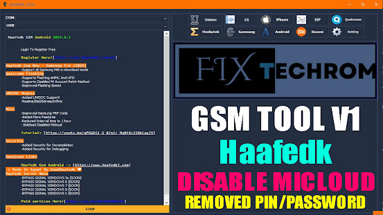 GSM Tool V1 Disable Micloud FRP Bypass MTP Mode 2025