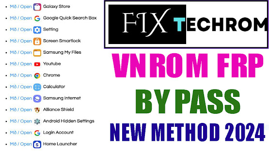 VNROM FRP Bypass [Google Account] New Method 2024 | All In One FRP Removed Apps