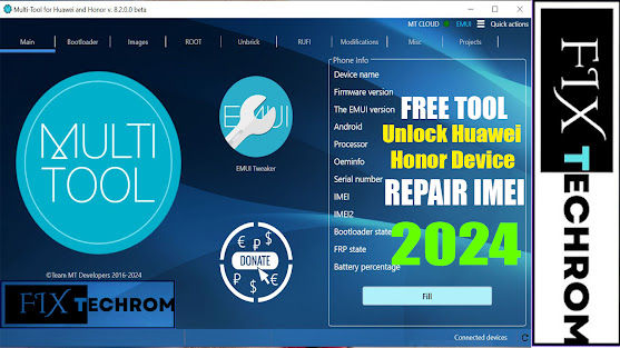 Multi Tool v8.2.0.0 Beta | Unlock Huawei And Honor Device | Repair IMEI One Click