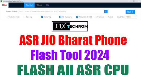 ASR JIO Bharat Phone Flash Tool 2024 | Flash All ASR CPU | Free Download