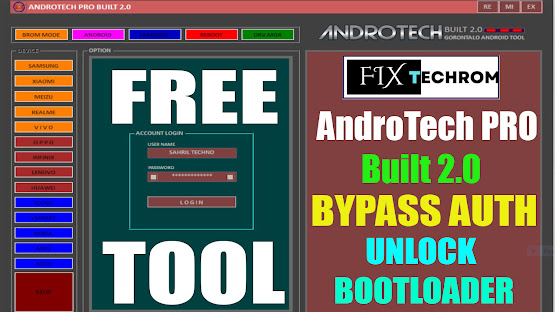 AndroTech Pro Built Tool v2.0 | Bypass Auth | Removed FRP | Unlock Phone Without Data Loss