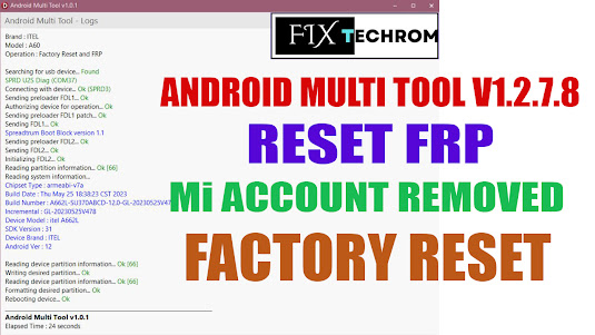 Android Multi Tool v1.2.7.8 Reset FRP Factory Reset