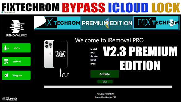 iRemoval Pro V2.3 Premium Edition Bypass Icloud Lock