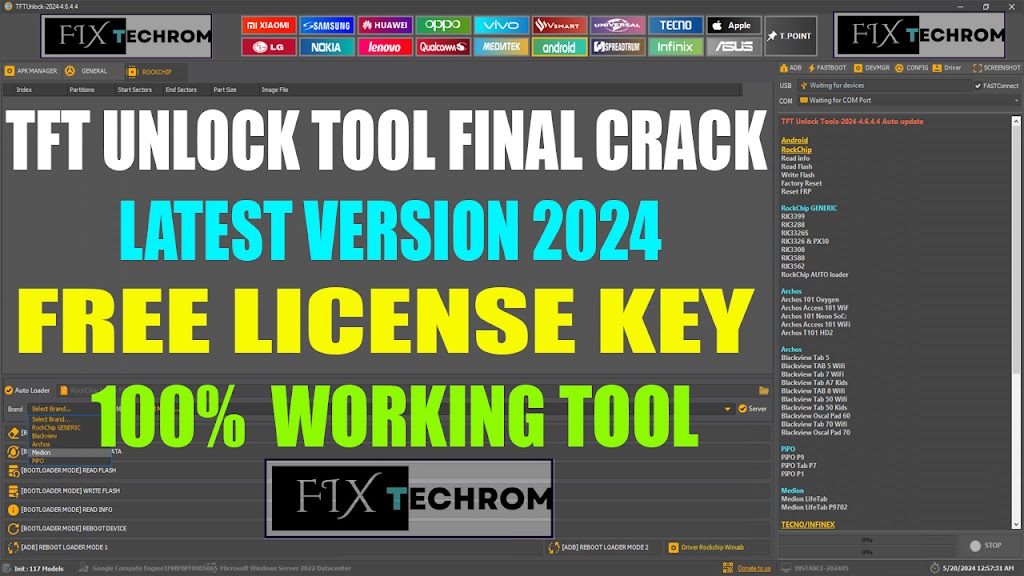 TFT Unlock Tool Final Latest Version Free License Key