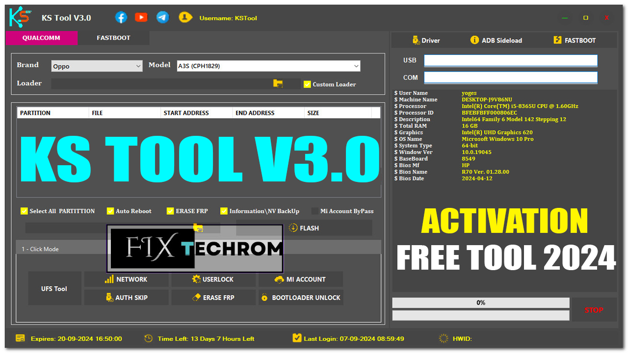 KS Tool V3.0 Free Activation Lifetime