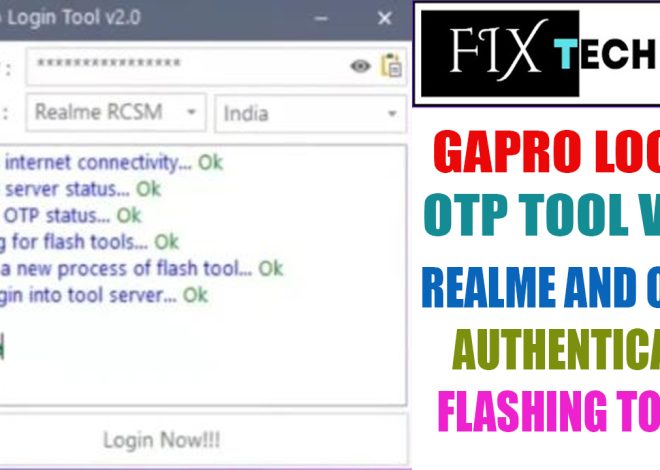GAPRO Login OTP Tool V2.0 Realme And Oppo Authenticate Flashing Tools