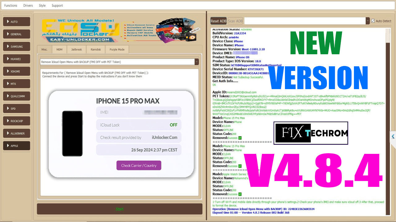 EFT Pro Dongle V4.8.4 FRP Removal Free Tool