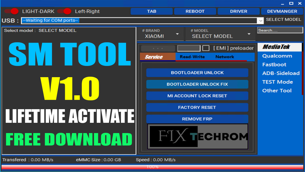 SM Tool V1.0 Crack Unlock Phone Without Data Loss