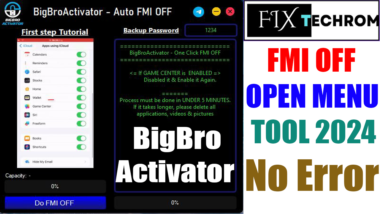 Download BigBroActivator FMI OFF Open Menu Tool 2024