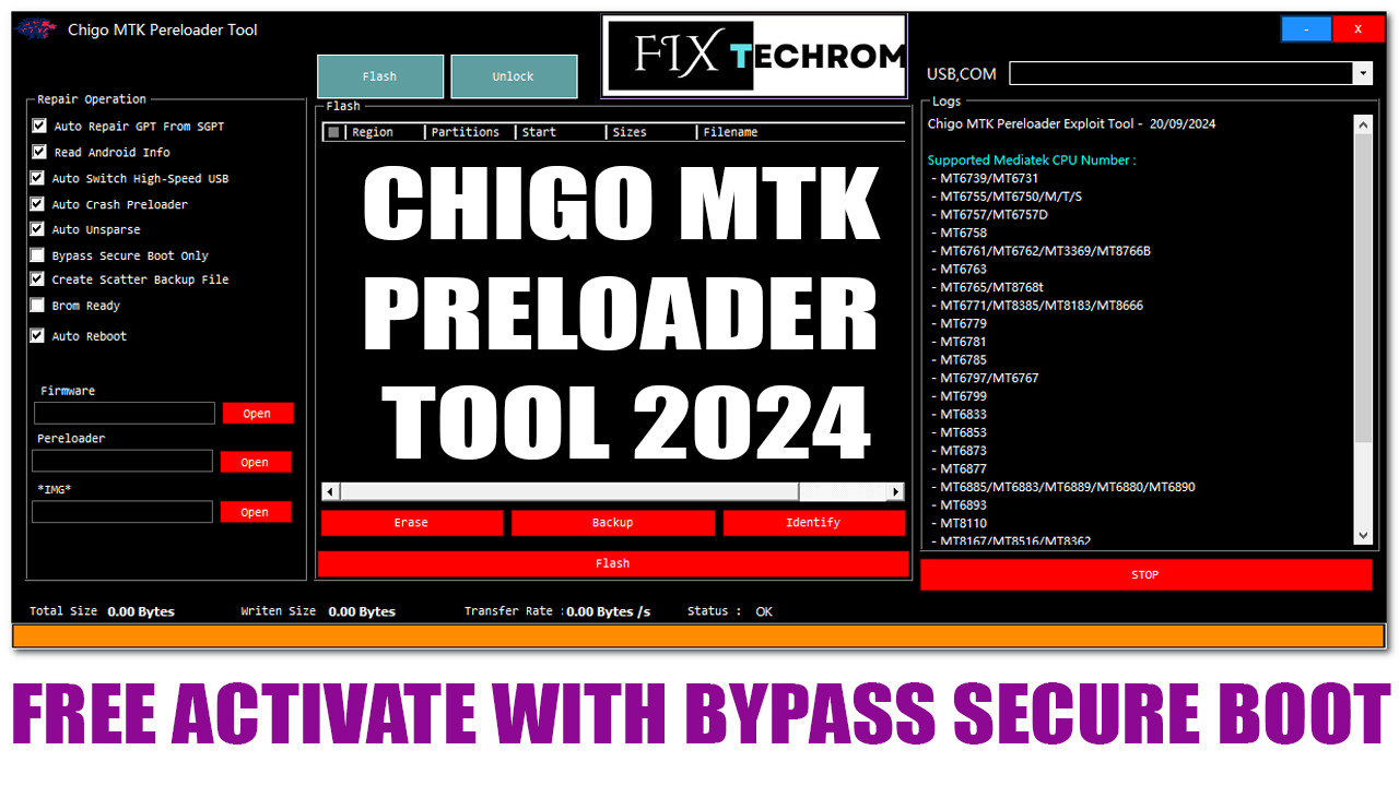 Chigo MTK Preloader Tool 2024 Bypass Secure Boot
