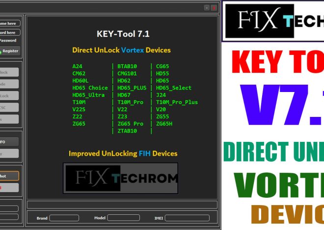 KEY Tool v7.1 Direct UnLock Vortex Devices Free Download