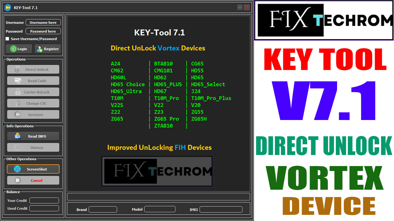 KEY Tool v7.1 Direct UnLock Vortex Devices Free Download