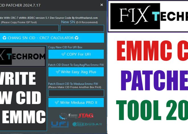 EMMC CID Patcher Tool 2025 Write New CID To eMMC