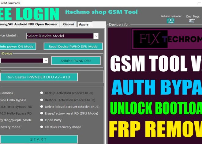 iTechMo Shop GSM Tool V2.0 | Authentication Bypass With Unlock Bootloader