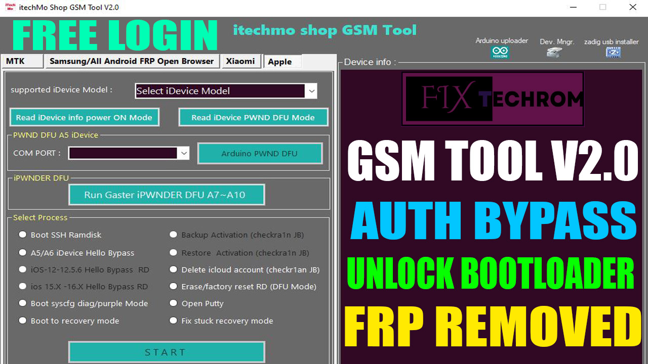 iTechMo Shop GSM Tool V2.0 Authentication Bypass