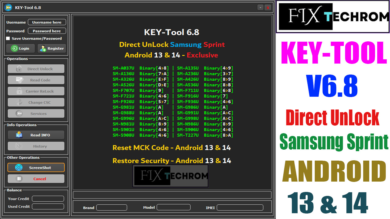 KEY Tool Update V6.8 Direct Unlock Samsung Sprint