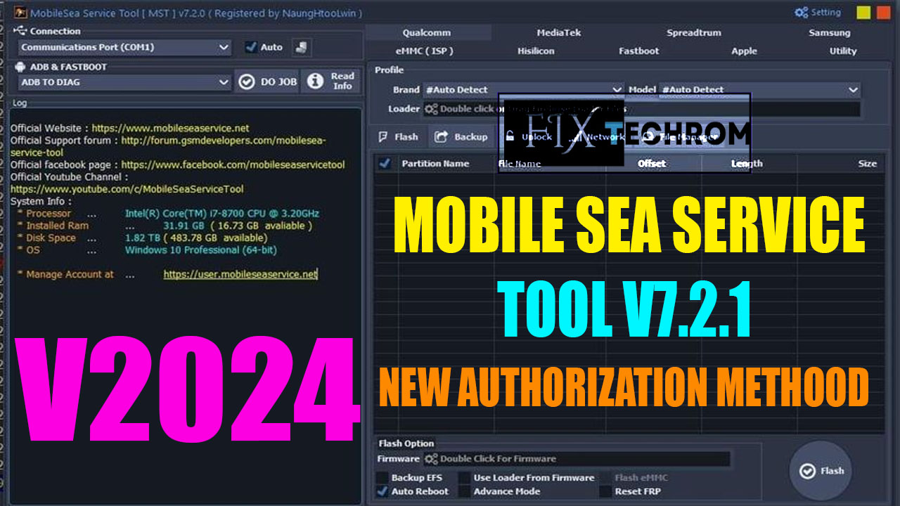 Mobile Sea Service Tool V7.2.1 Infinix New Authorization Method 2025