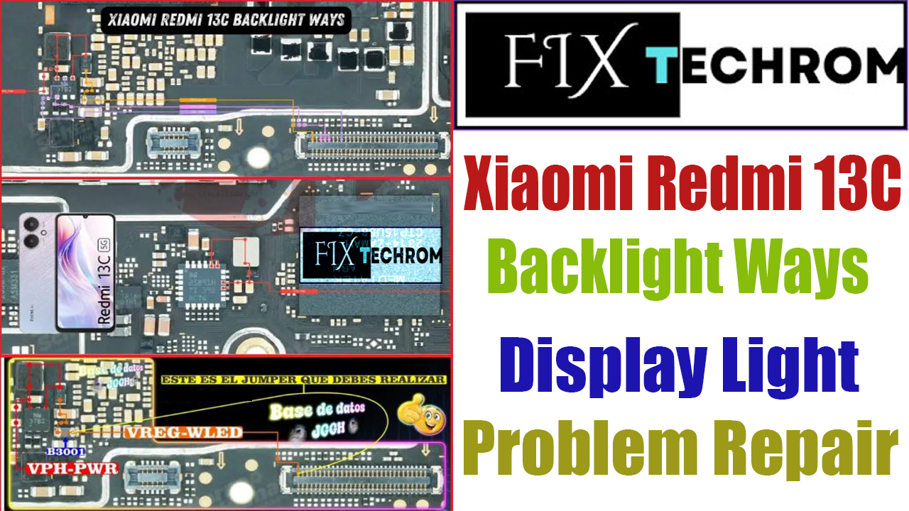 Xiaomi Redmi 13C Backlight Solution | Display Light Problem Repair