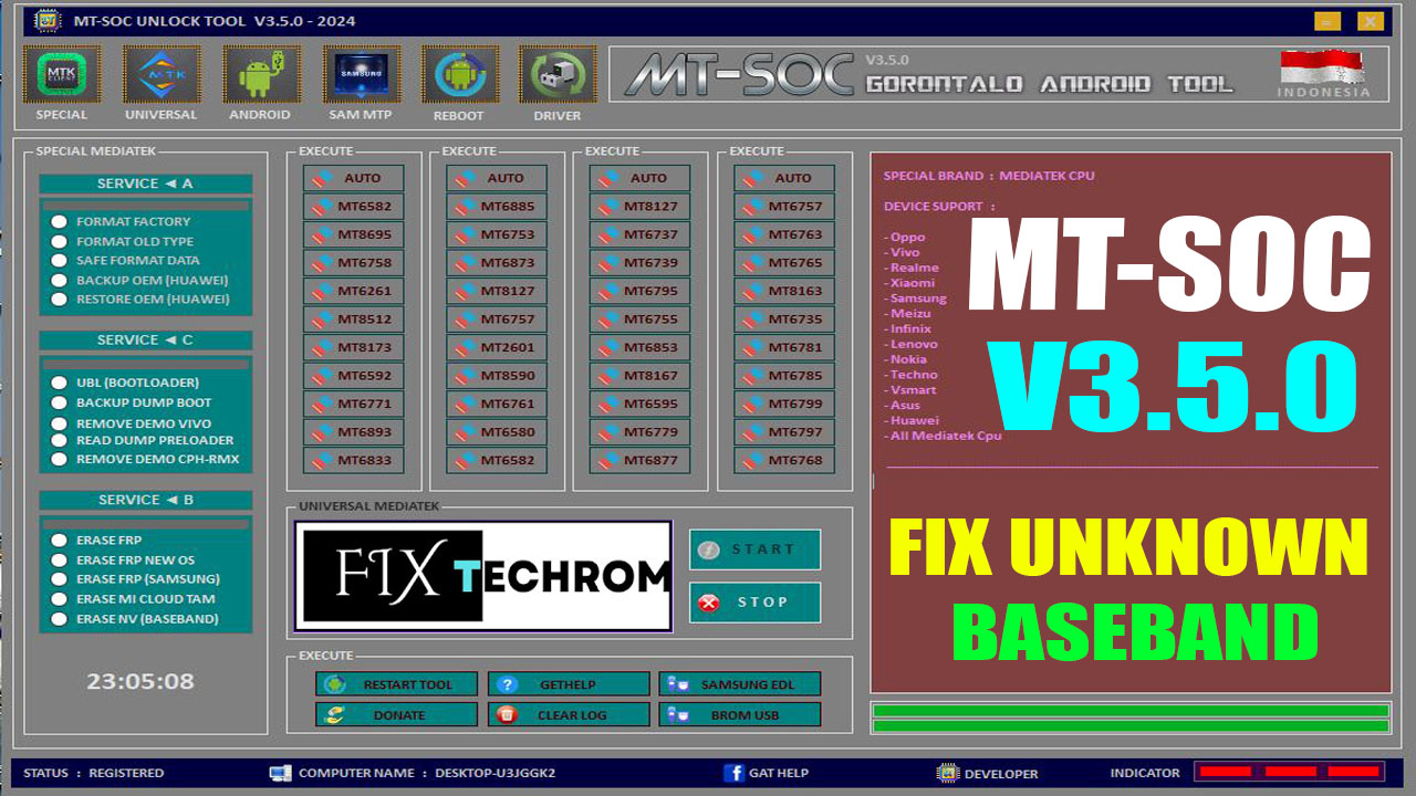 MT SOC Unlock Tool V3.5.0 Fix Unknown Baseband Free Download