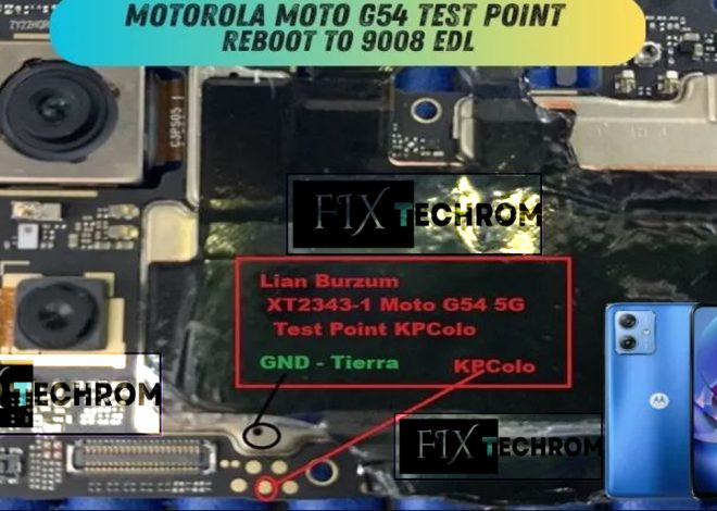Motorola Moto G54 Test Point | 9008 EDL Connect Motorola Moto G54