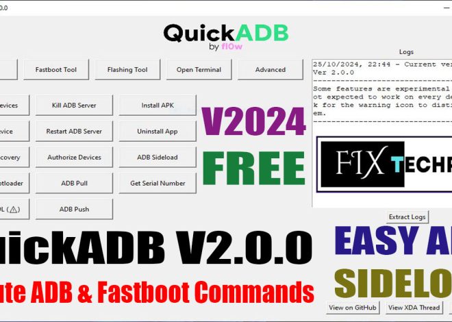 QuickADB V2.0.0 Execute ADB & Fastboot Commands Free Download