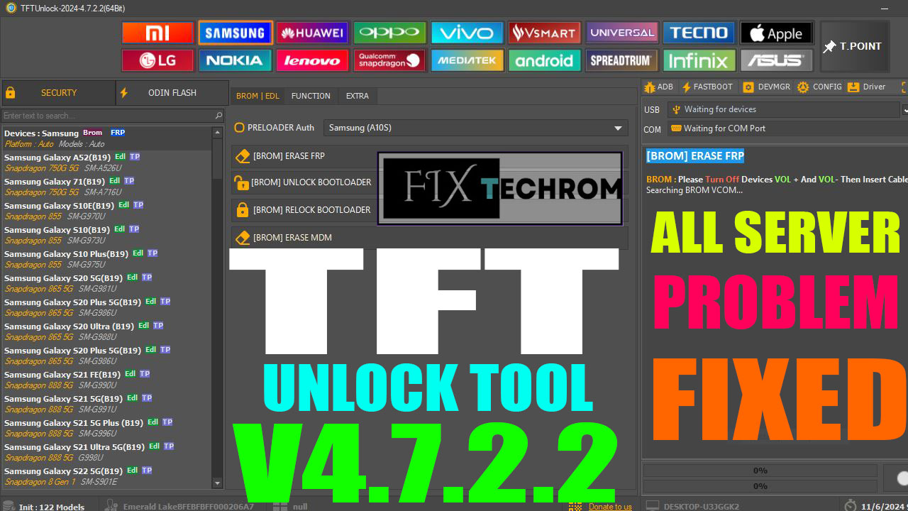 Download TFT Unlock Tool v4.7.2.2 Fixed All Server Issues Free Download