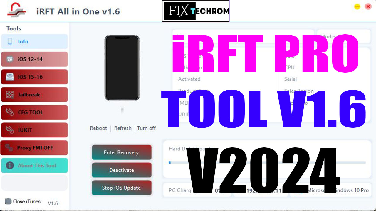 iRFT Pro Tool V1.6 Jailbreak CFG With Proxy FMI Off Free Download