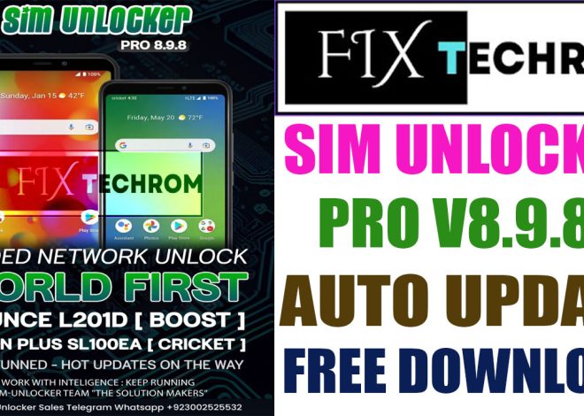 SIM UNLOCKER PRO v8.9.8 Auto Update New Model Unlock Free Download