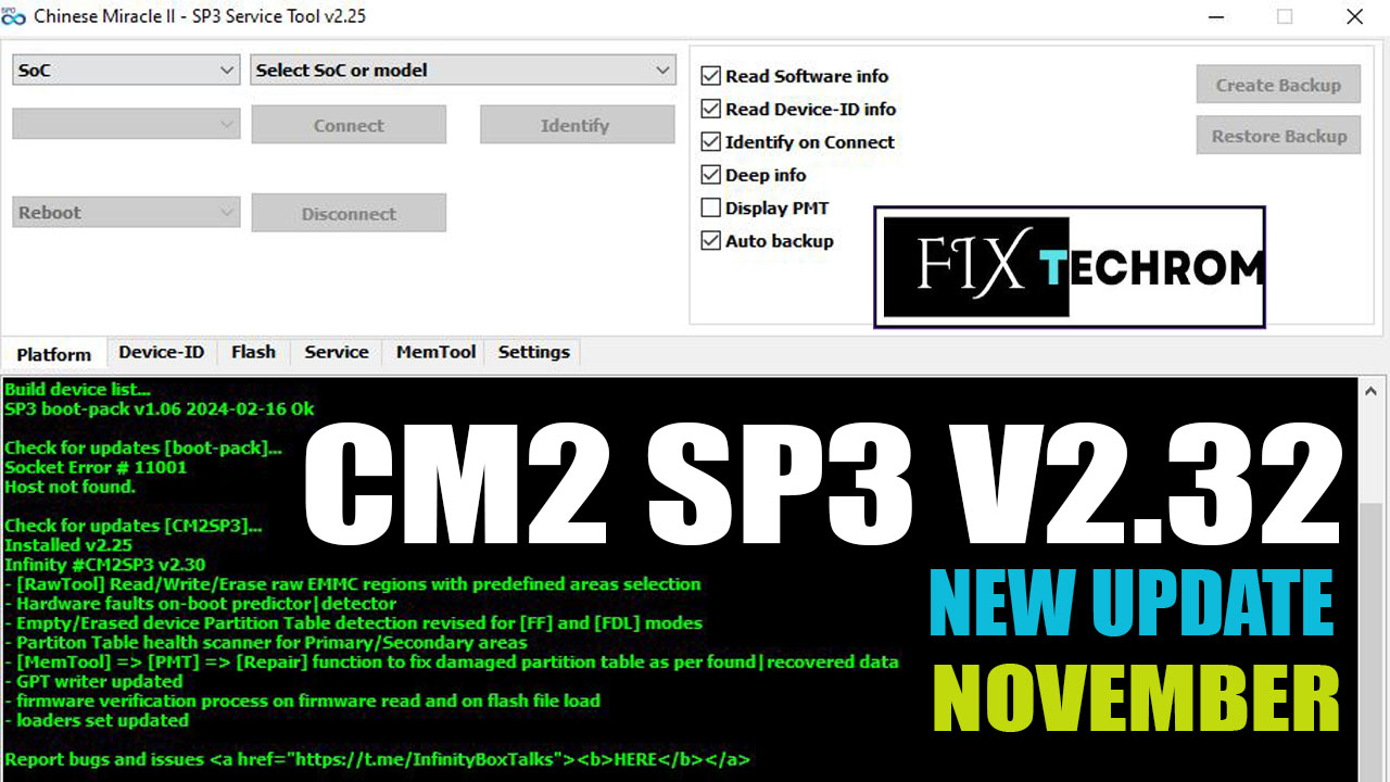 CM2 SP3 V2.32 UNISOC FRP BYPASS LATEST PATCH UPDATE FREE