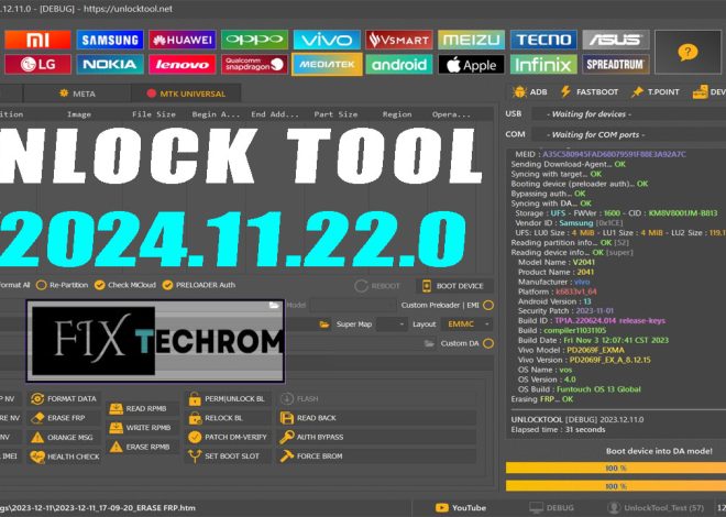 Unlock Tool v2024.11.22.0 Erase ID Unlock/Relock Bootloader Free