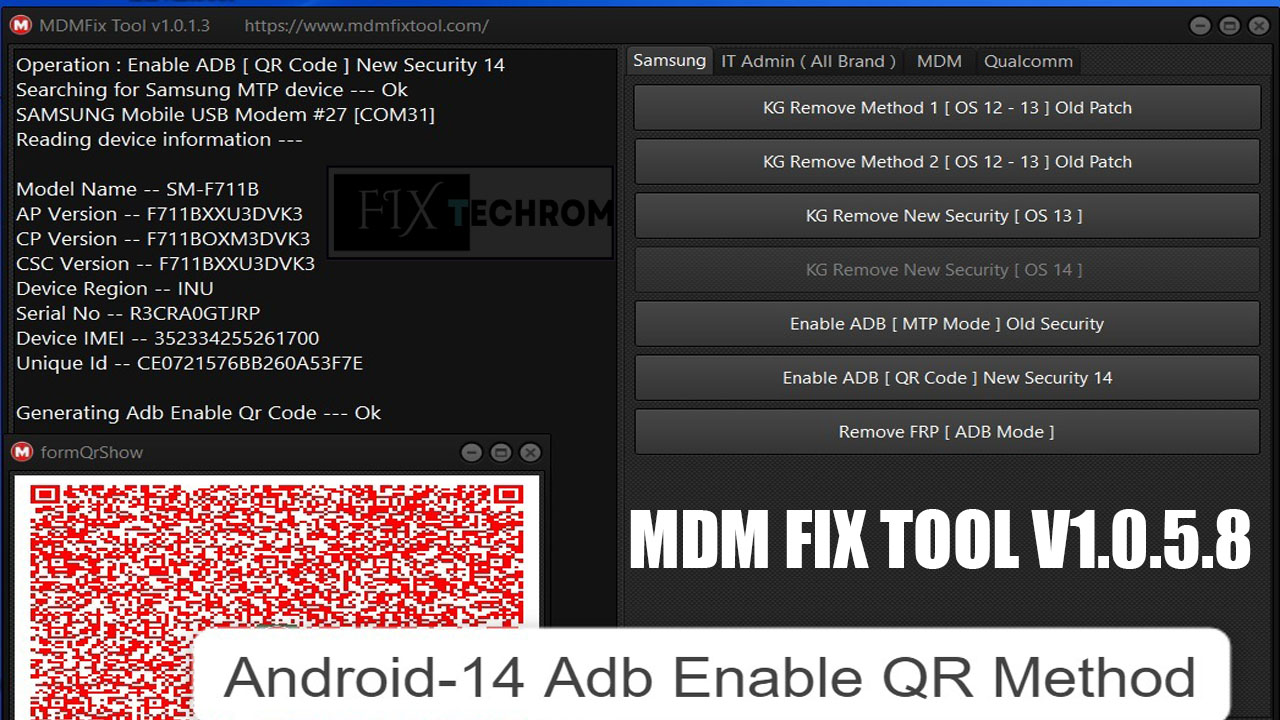 MDM Fix Tool v1.0.5.8 KG Remove MDM Remove Fix Free Download