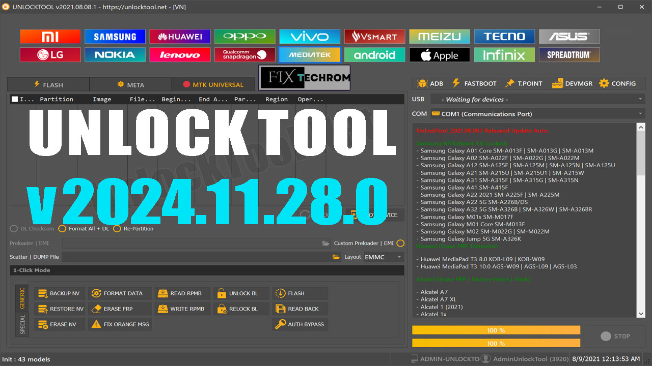 Unlock Tool v2024.11.28.0 Samsung S23 FE Unlock FRP Free Download