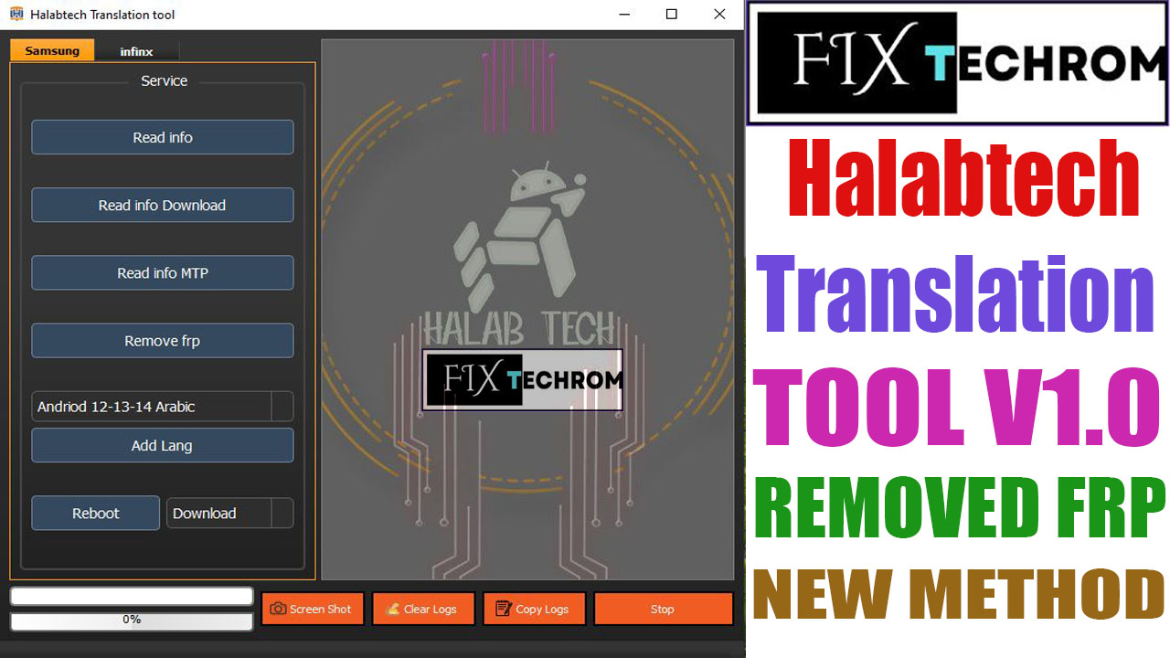 Halabtech Translation Tool V1.0 Free Remove FRP New Method