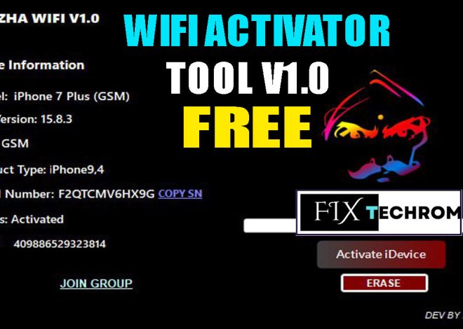 TAMIZHA WIFI Activator Tool v1.0 Support iOS15 To 16 Free Download