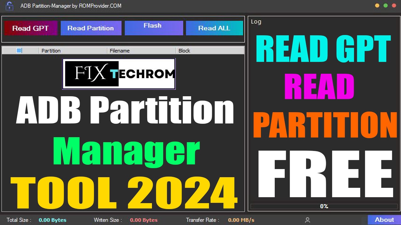 ADB Partition Manager Tool 2024 Free Download