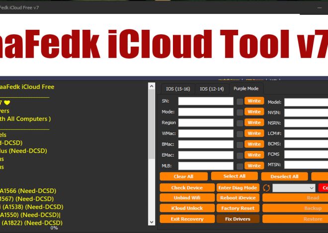 HaaFedk iCloud Tool v7.0 Free Jailbreak Checkra1n