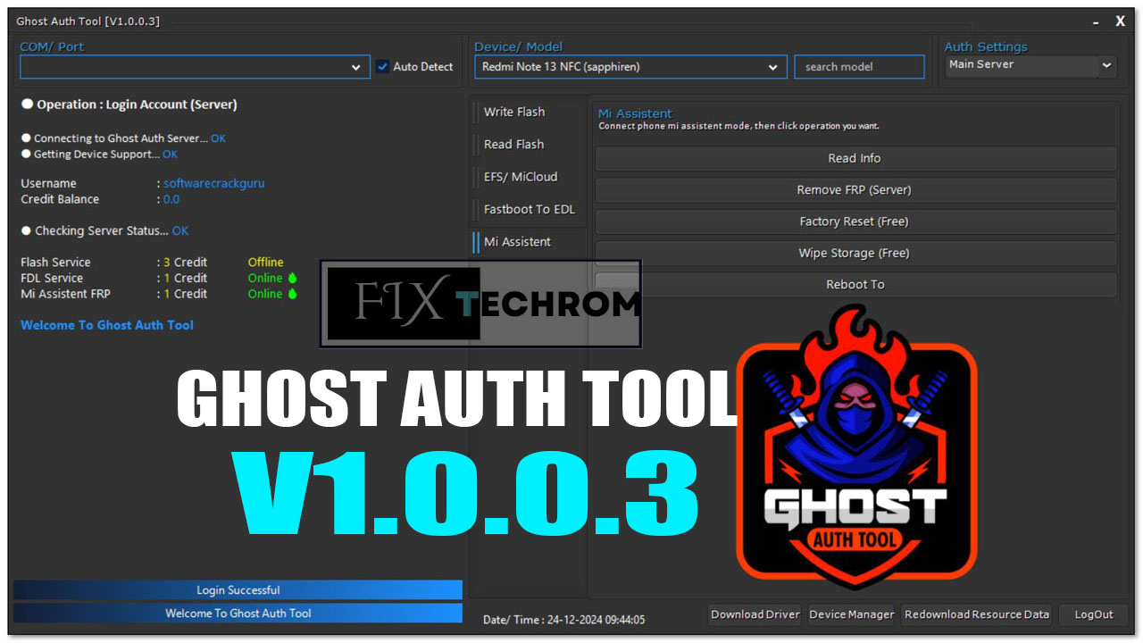 Ghost Auth Tool V1.0.0.3 IMEI Partition Service Free Download
