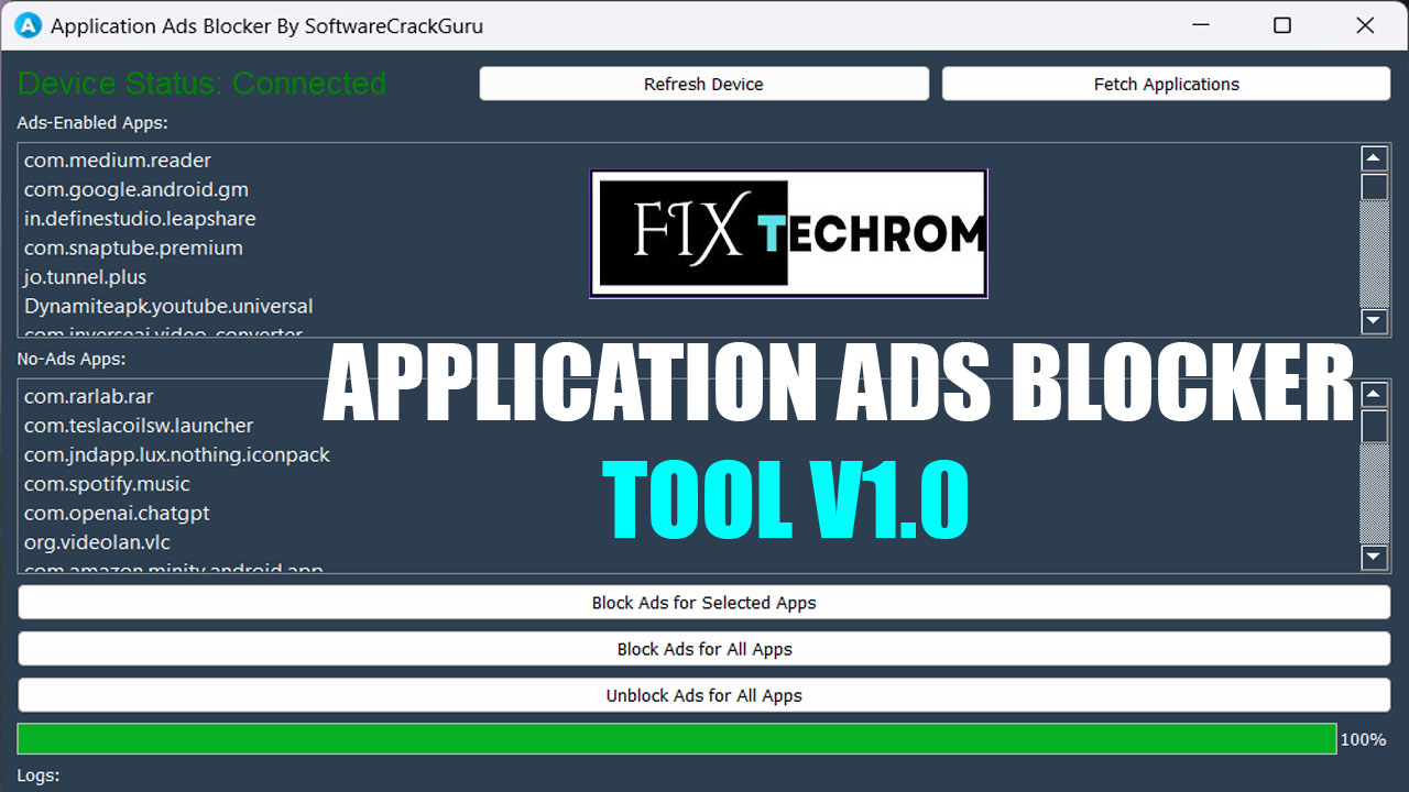 Application Ads Blocker Tool V1.0 Free Ad Blocking Service