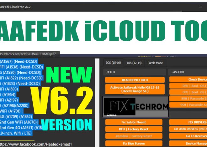 HaaFedk iCloud Tool v6.2 Latest Version Free Download