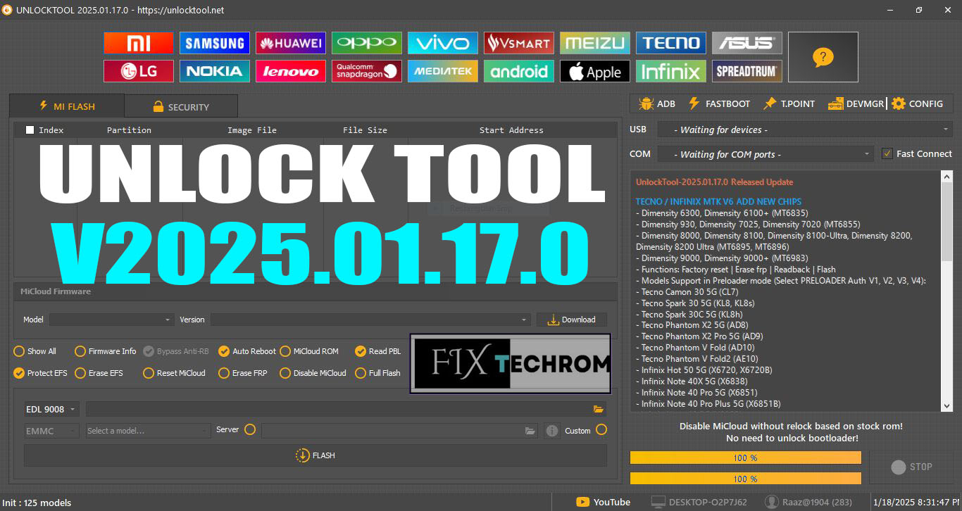 Unlock Tool v2025.01.17.0 New Auth Added Free Download