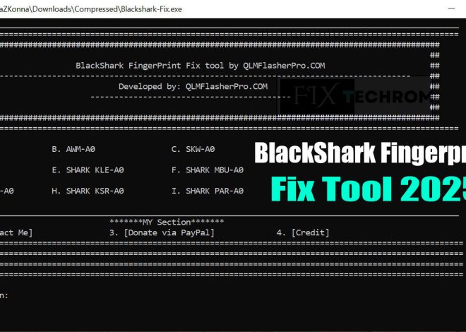 BlackShark Fingerprint Fix Tool 2025 Free Download