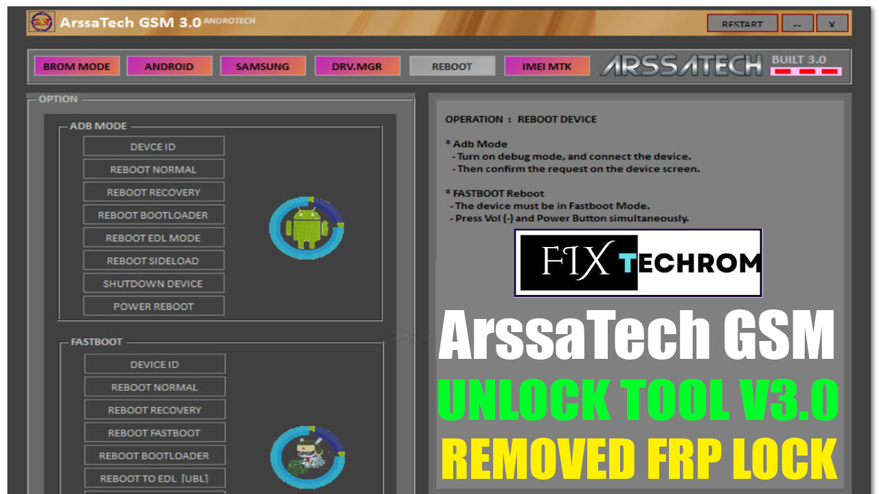 ArssaTech GSM Unlock Tool V3.0 Samsung New FRP Bypass