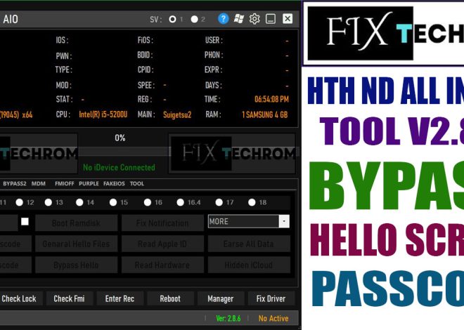 HTH ND ALL IN ONE Tool v2.8.5 Free Bypass Passcode
