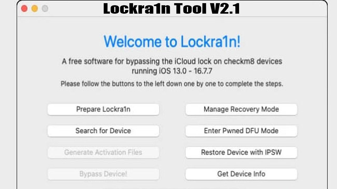 Lockra1n Tool V2.1 Latest Mac Version Free Download